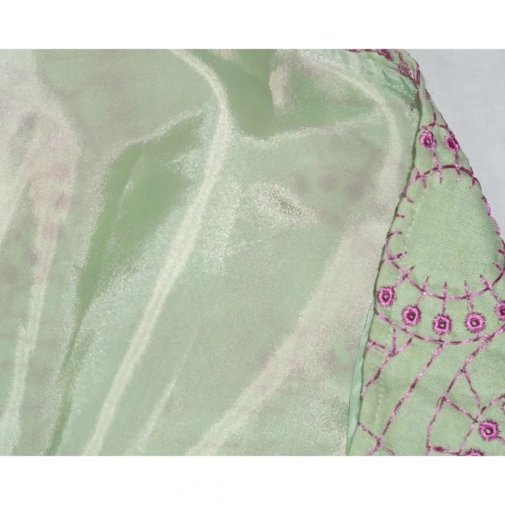 Edward Linen/Rayon A-Line Skirt Circles Size 12